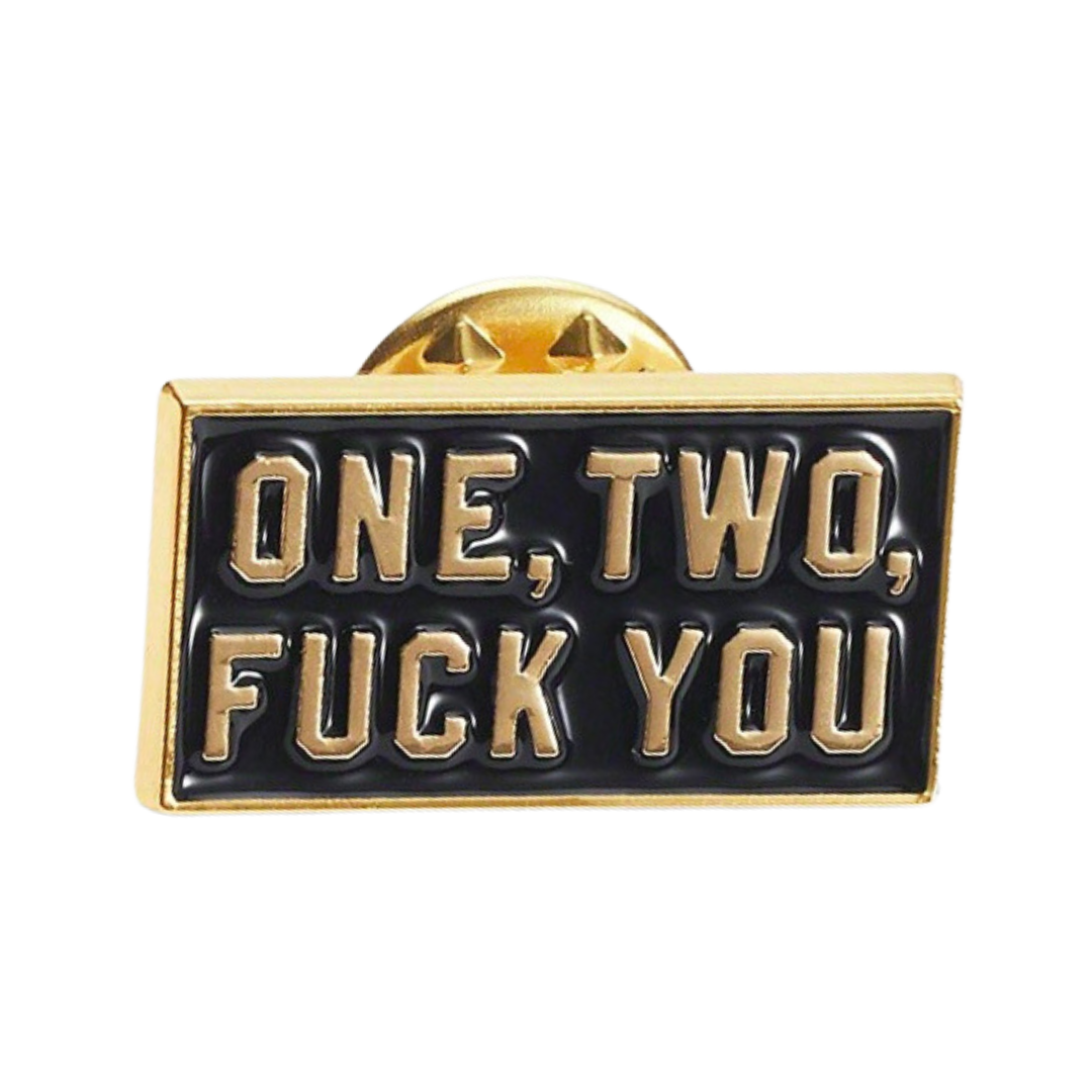 Supreme One Two F@ck You Pin