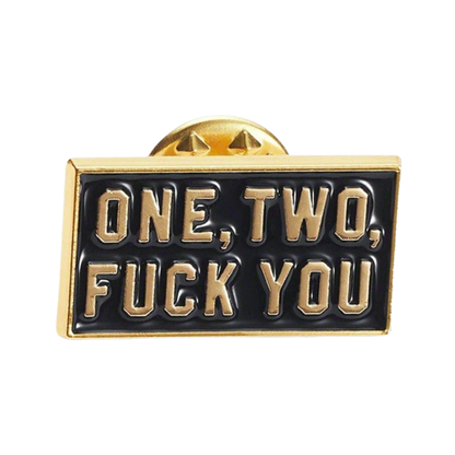 Supreme One Two F@ck You Pin