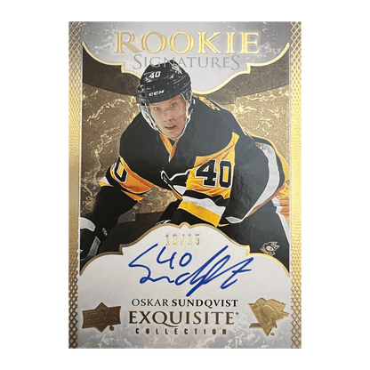 Oskar Sundqvist 2016-17 Exquisite Rookie Signatures #'d /15