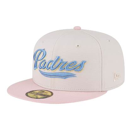 San Diego Padres Retro New Era Stone/Pink 59FIFTY Fitted Hat