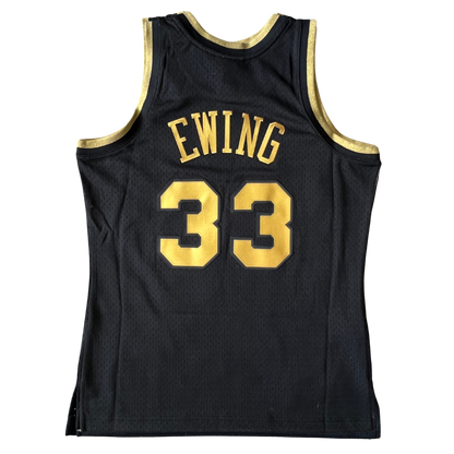 Patrick Ewing New York Knicks 1991-92 Black Gold Swingman Jersey