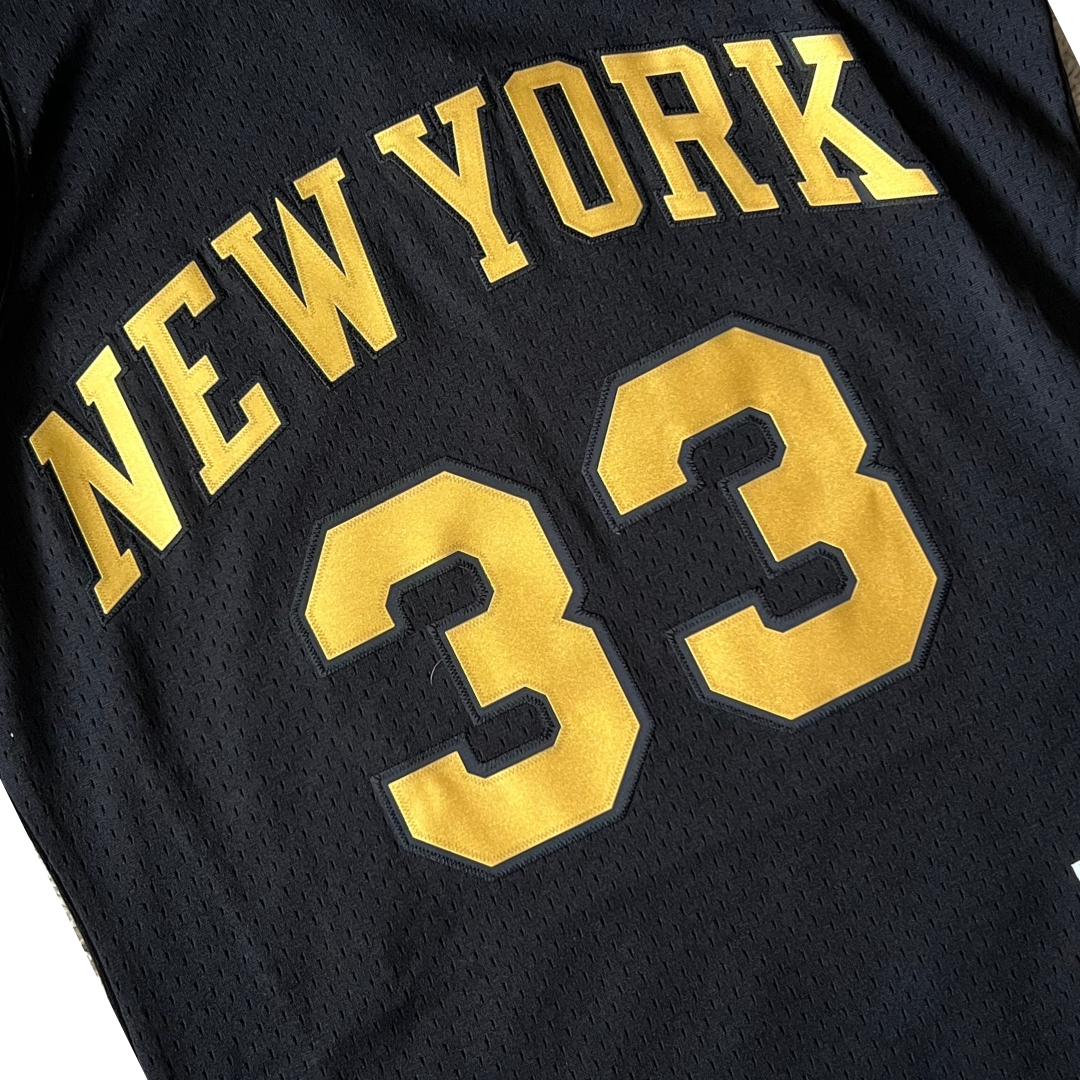 Patrick Ewing New York Knicks 1991-92 Black Gold Swingman Jersey – Fan Cave