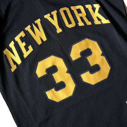 Patrick Ewing New York Knicks 1991-92 Black Gold Swingman Jersey