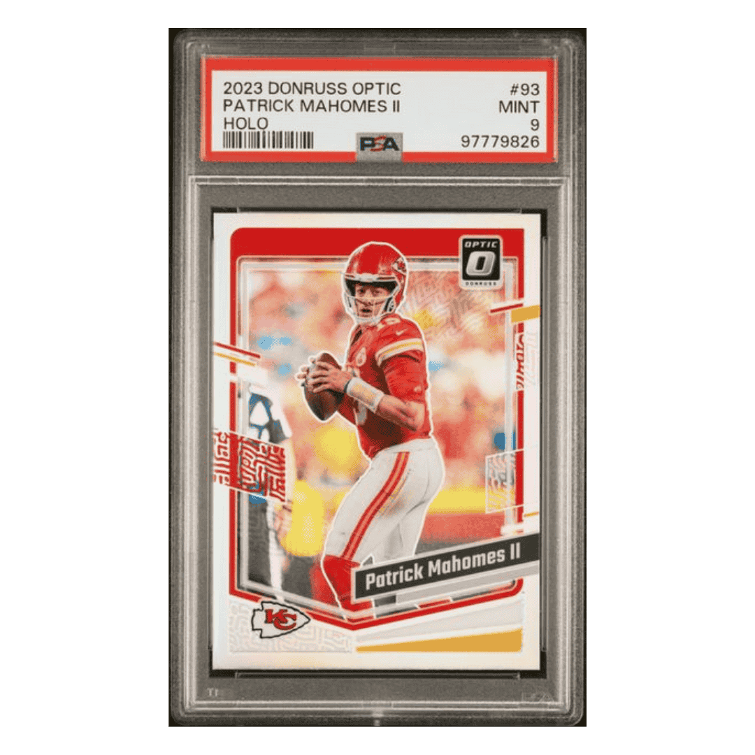 Patrick Mahomes PSA 9 2023 Donruss Optic Holo Card #93