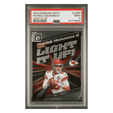 Patrick Mahomes PSA 9 2023 Donruss Optic Light It Up Card #LUPM