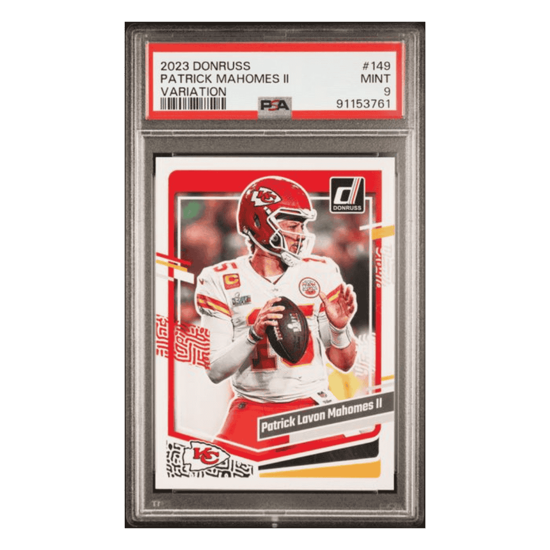 Patrick Mahomes PSA 9 2023 Panini Donruss Variation Card #149