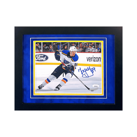 Pavel Buchnevich St Louis Blues Autographed Framed 8x10 Action Photo - JSA COA