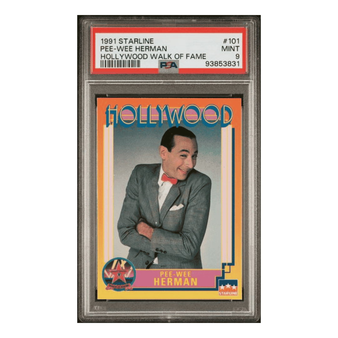 Pee Wee Herman PSA 9 1991 Starline Hollywood Walk of Fame Card #101