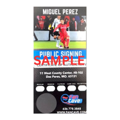 Miguel Perez St Louis City SC Autographed Dribbling 8x10 Photo - Fan Cave COA