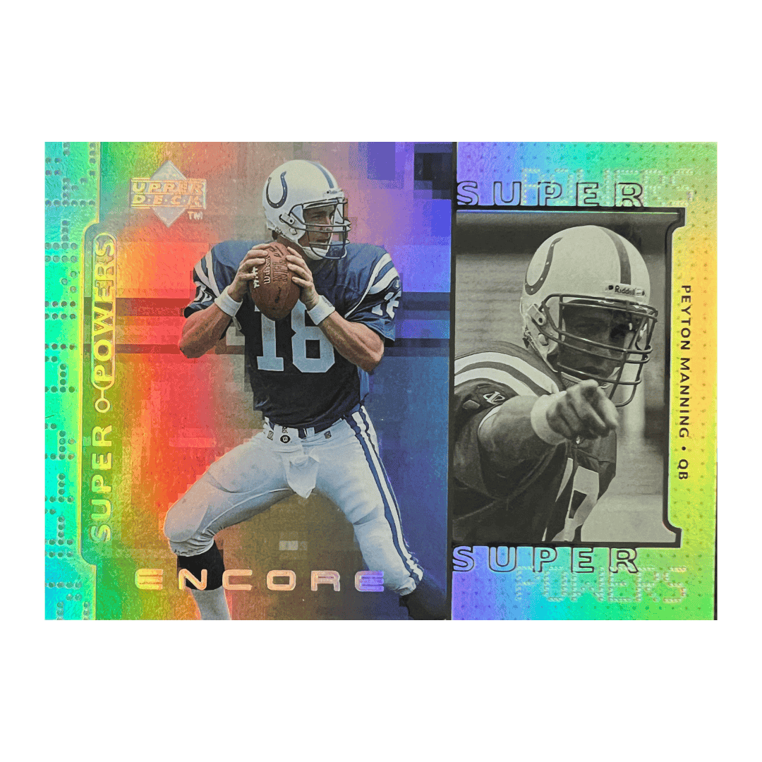 Peyton Manning 1999 Upper Deck Encore Super Powers Rookie RC #S8