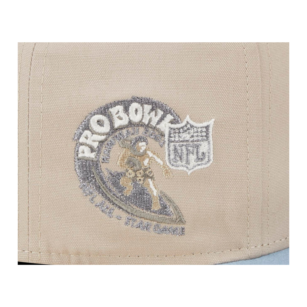 Philadelphia Eagles Pro Bowl Patch Twill New Era Stone 59FIFTY Fitted Hat