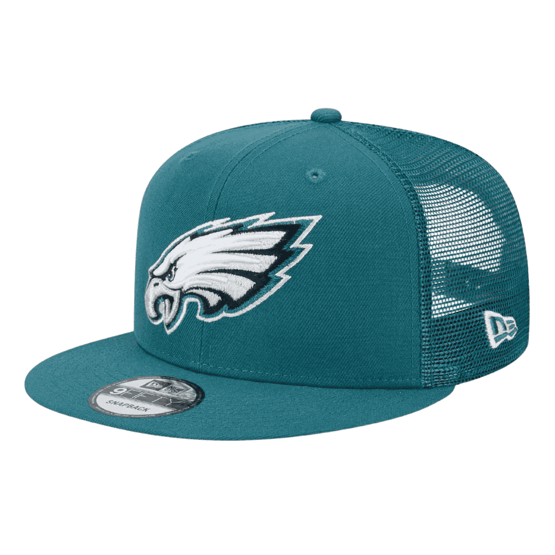 Philadelphia Eagles Trucker Meshback New Era Green 9FIFTY Adjustable Snapback Hat