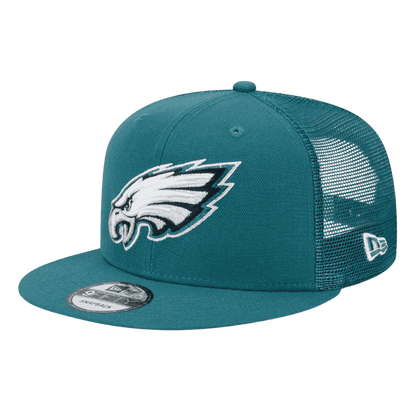 Philadelphia Eagles Trucker Meshback New Era Green 9FIFTY Adjustable Snapback Hat