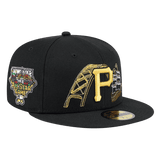 Pittsburgh Pirates State Stitch New Era Black 59FIFTY Fitted Hat