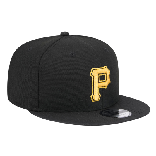 Pittsburgh Pirates Official Team Colors New Era Black 9FIFTY Adjustable Snapback Hat