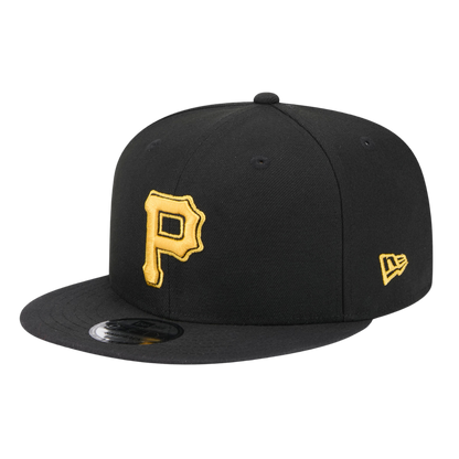 Pittsburgh Pirates Official Team Colors New Era Black 9FIFTY Adjustable Snapback Hat