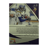 Randy Moss 2019 Panini Spectra Gold Prizm #D 03/15 Card #55