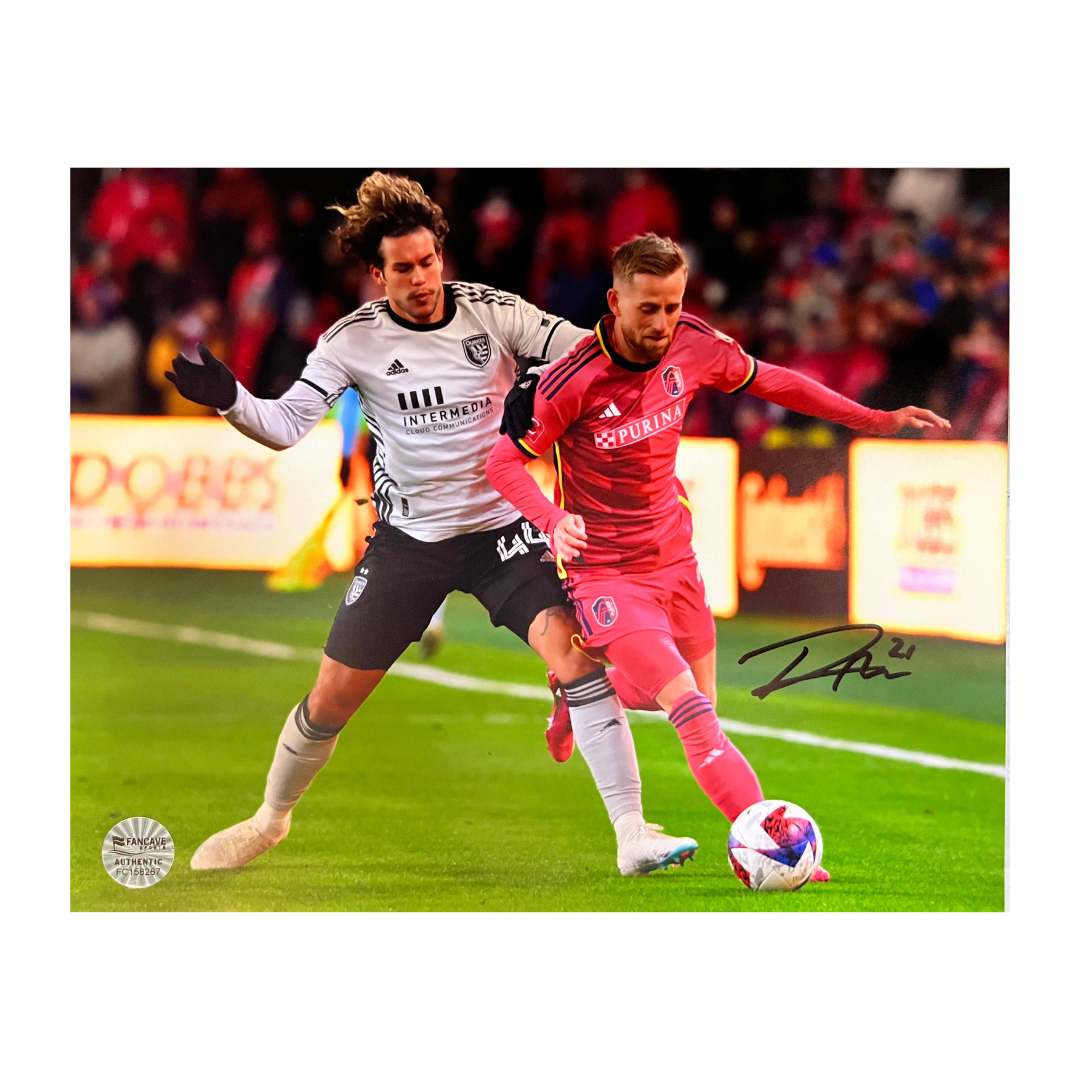 Rasmus Alm St Louis City SC Autographed Running 8x10 Photo - Fan Cave COA