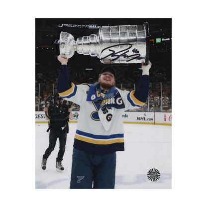 Robert Thomas St Louis Blues Autographed Stanley Cup Photo: Black Signature - Fan Cave COA