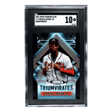 Ronald Acuna Jr SGC 10 2023 Topps Stadium Club Triumvirates Card #T-17