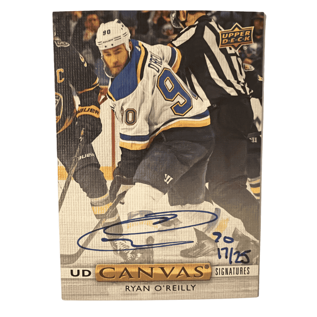 Ryan O'Reilly 2019-20 Upper Deck Canvas Signatures #D/25 Card #CS-RO