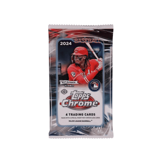 2024 Topps Chrome Baseball Hobby Trading Card Pack - 1 Pack