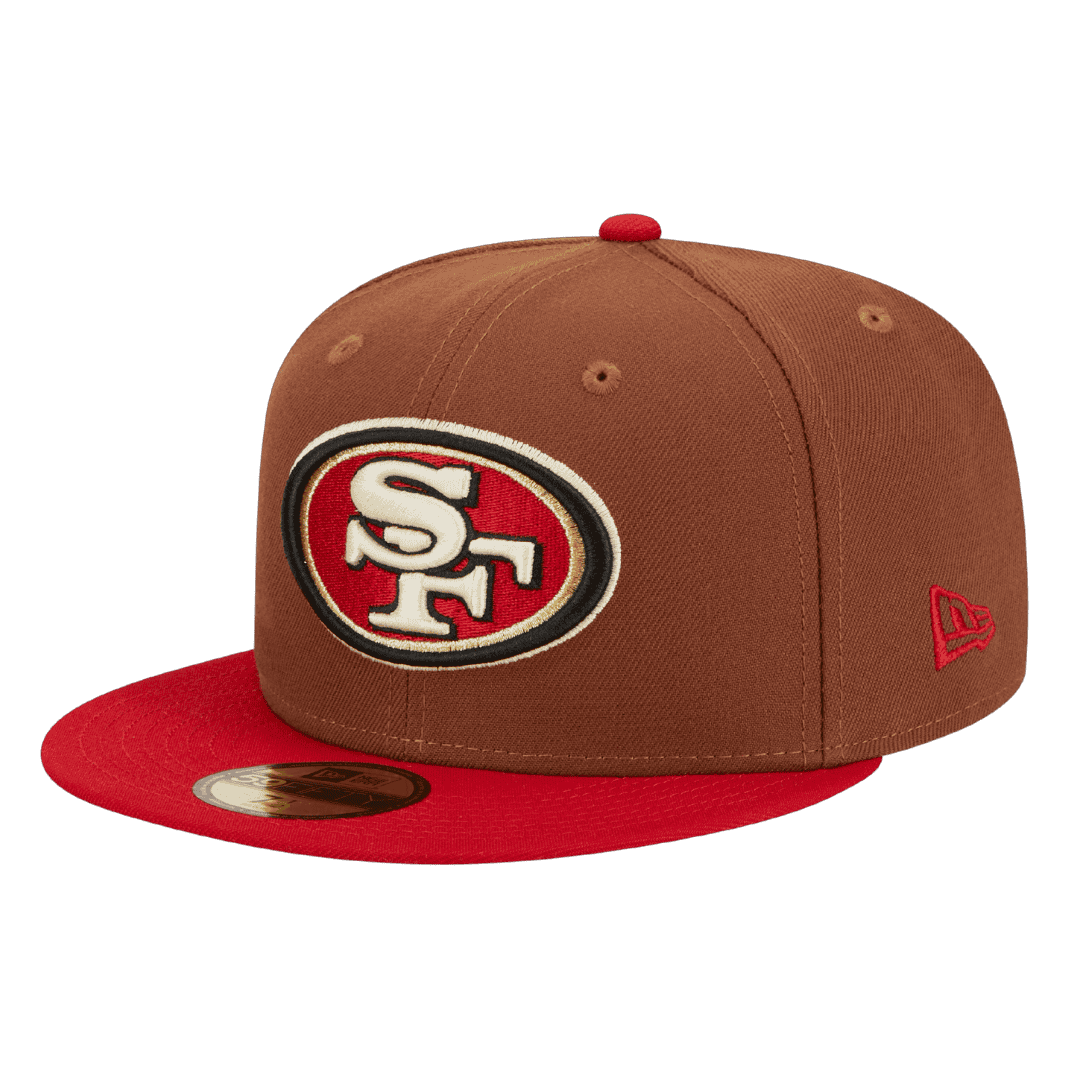 San Francisco 49ers Harvest New Era Brown/Red 59FIFTY Fitted Hat