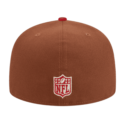 San Francisco 49ers Harvest New Era Brown/Red 59FIFTY Fitted Hat