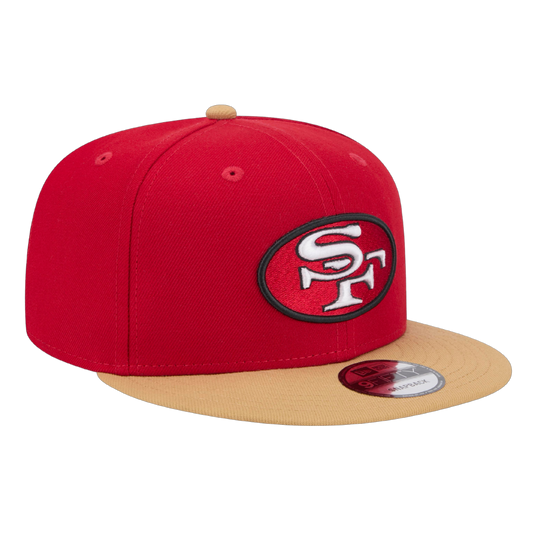 San Francisco 49ers Official Team Color 2Tone New Era Red/Gold 9FIFTY Adjustable Snapback Hat