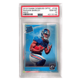 Saquon Barkley PSA 10 2018 Panini Donruss Optic Holo Rated Rookie Card #156