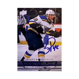 Scott Perunovich St Louis Blues Autographed 2021-2022 Upper Deck Extended Tribute Retro Young Guns Rookie Card #T-87