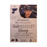 Scott Perunovich St Louis Blues Autographed 2021-2022 Upper Deck Extended Series Young Guns Rookie Card #707 - JSA