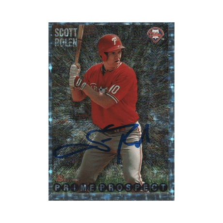 Scott Rolen Philadelphia Phillies Autographed Bowman Rookie Card - JSA COA