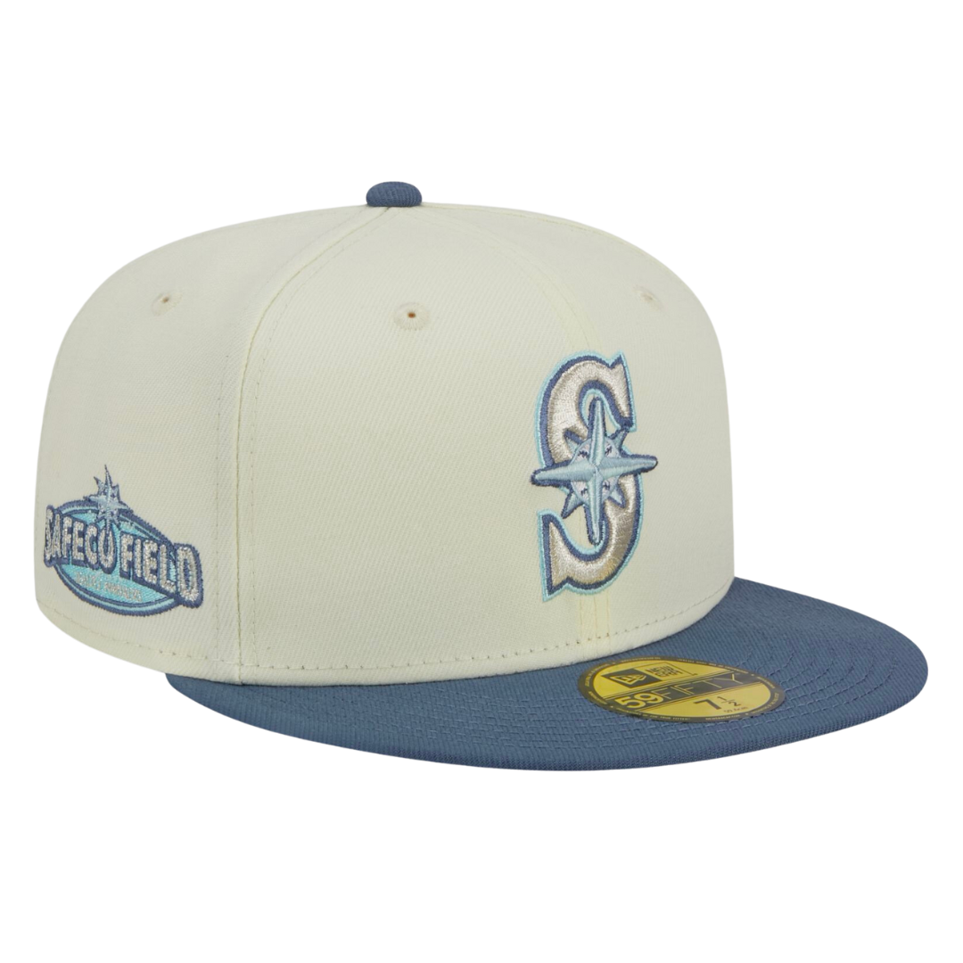 Seattle Mariners City Icon New Era Cream/Light Blue 59FIFTY Fitted Hat