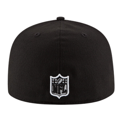 Seattle Seahawks Black & White Logo New Era 59FIFTY Fitted Hat