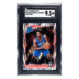 Shai Gilgeous-Alexander SGC 9.5 2018-19 Donruss Optic Shock Prizm Rated Rookie RC Card #162