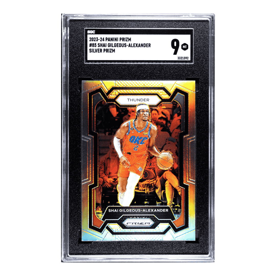 Shai Gilgeous-Alexander SGC 9 2023-24 Panini Prizm Silver Prizm #85