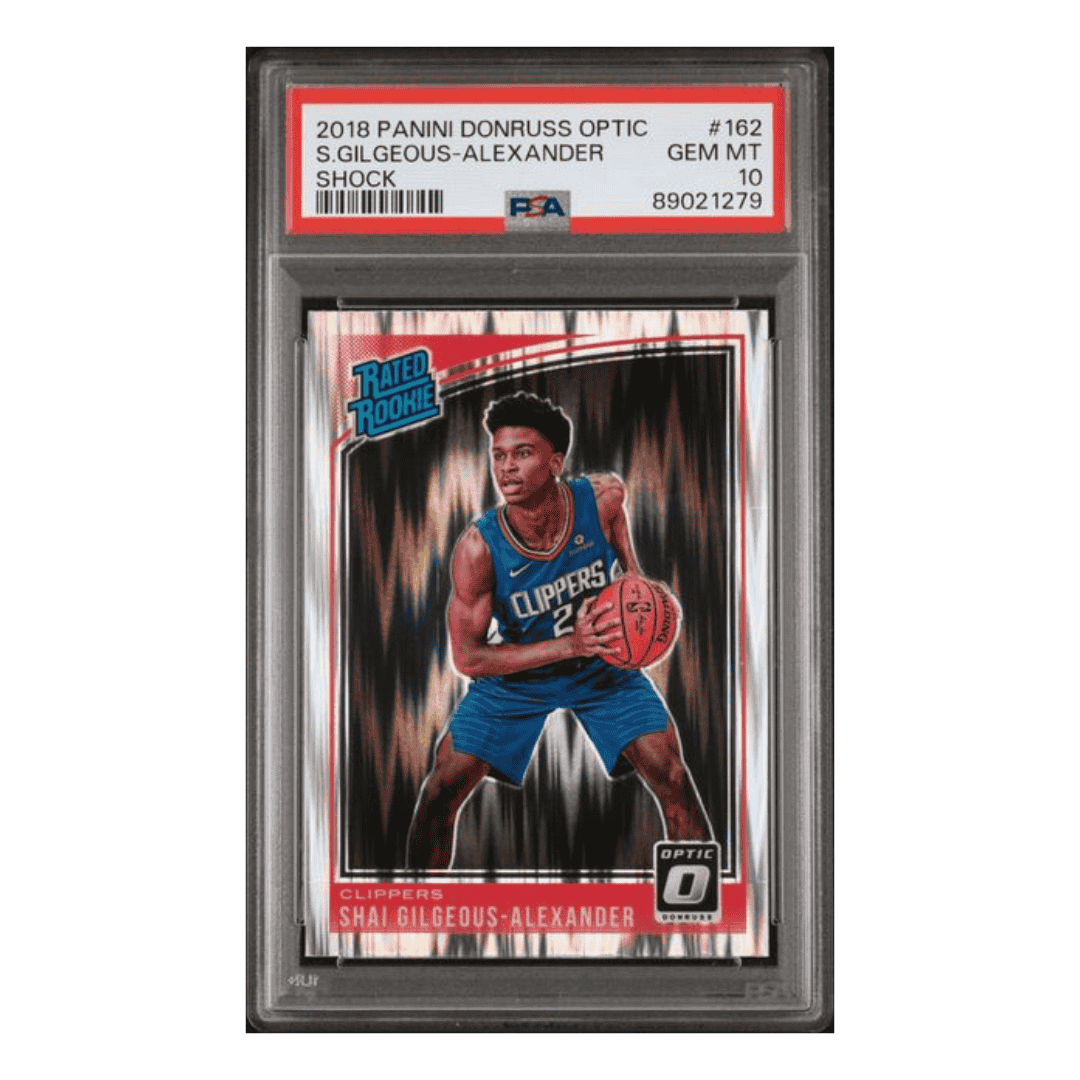 Shai Gilgeous Alexander PSA 10 2018 Panini Donruss Optic Rated Rookie RC Shock #162