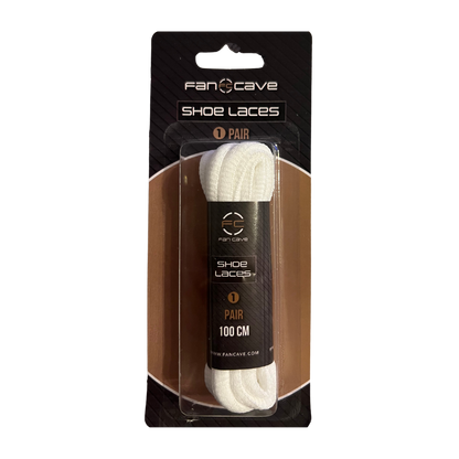 Fan Cave Dunk Shoelaces - White