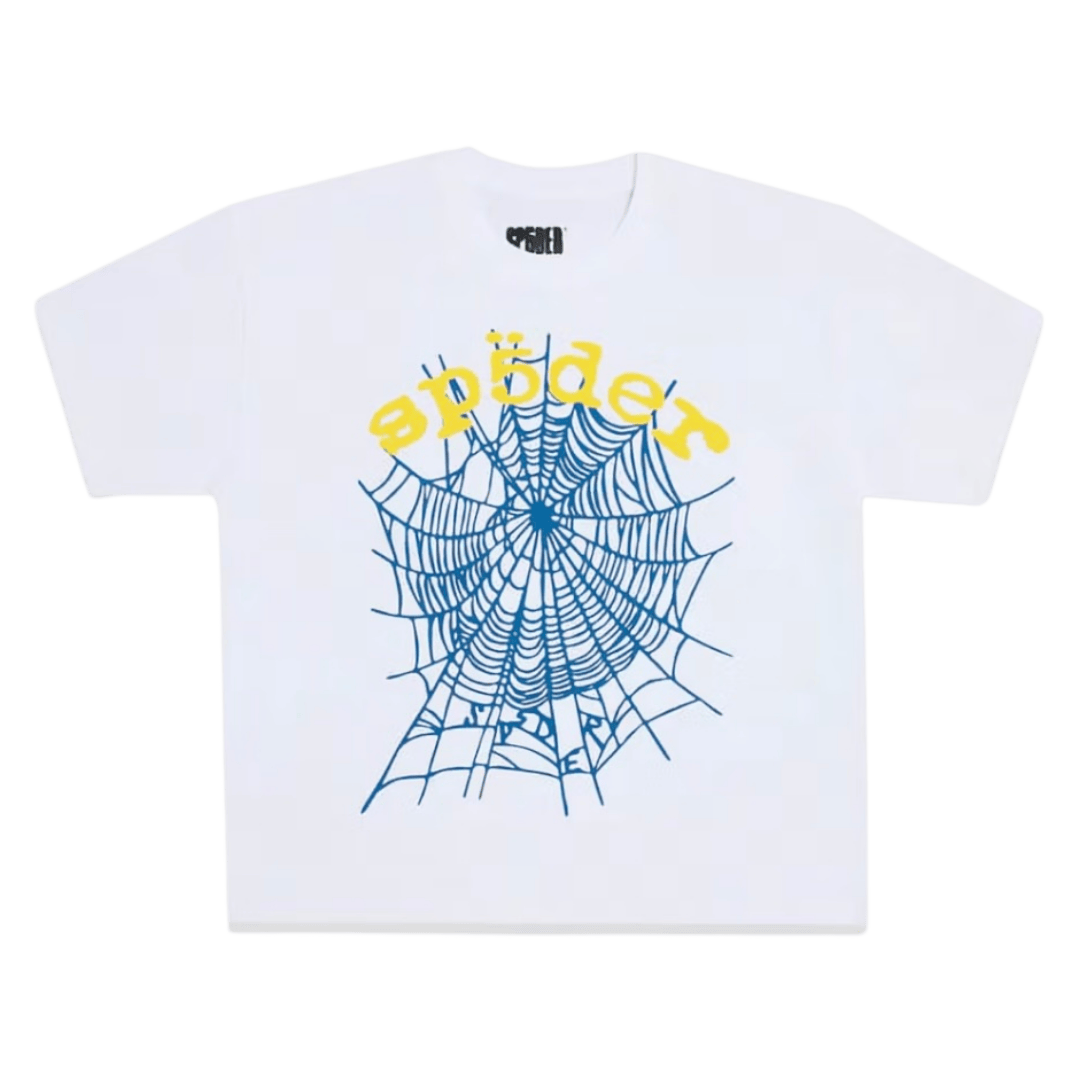 Sp5der Legacy Logo Heavyweight Short Sleeve Tee - White