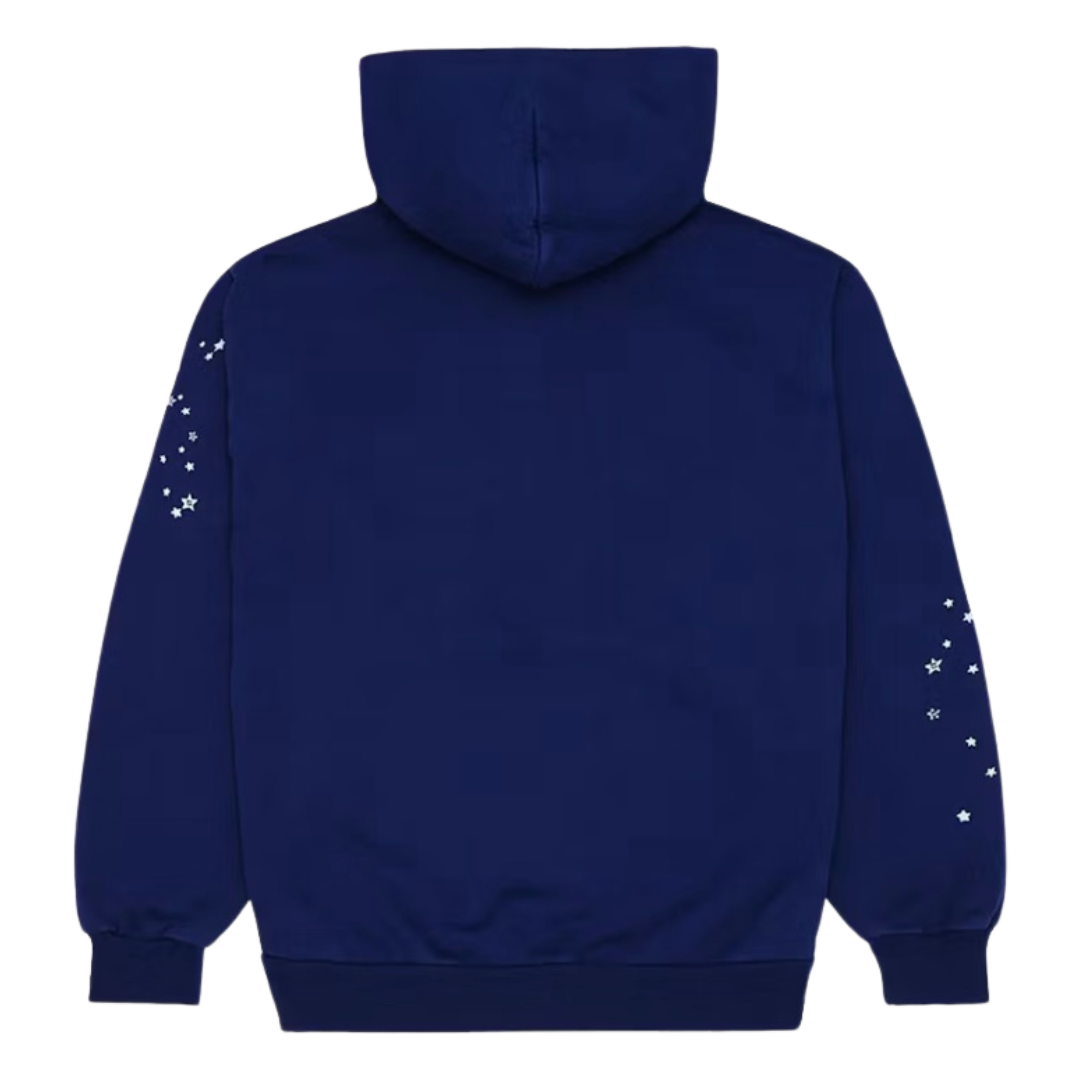 Sp5der OG Web Hoodie - Navy / Pink