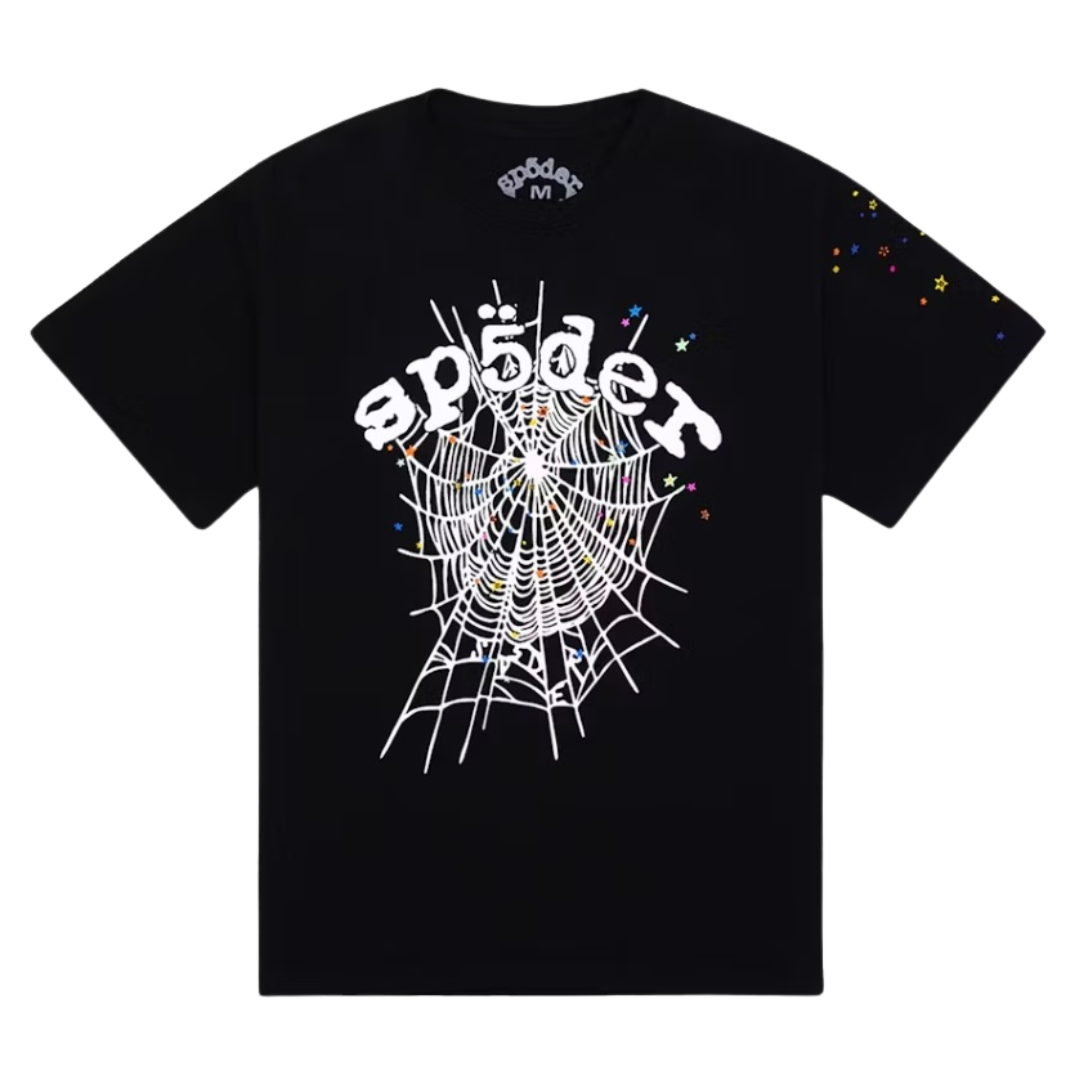 Sp5der OG Web V2 Short Sleeve Tee - Black