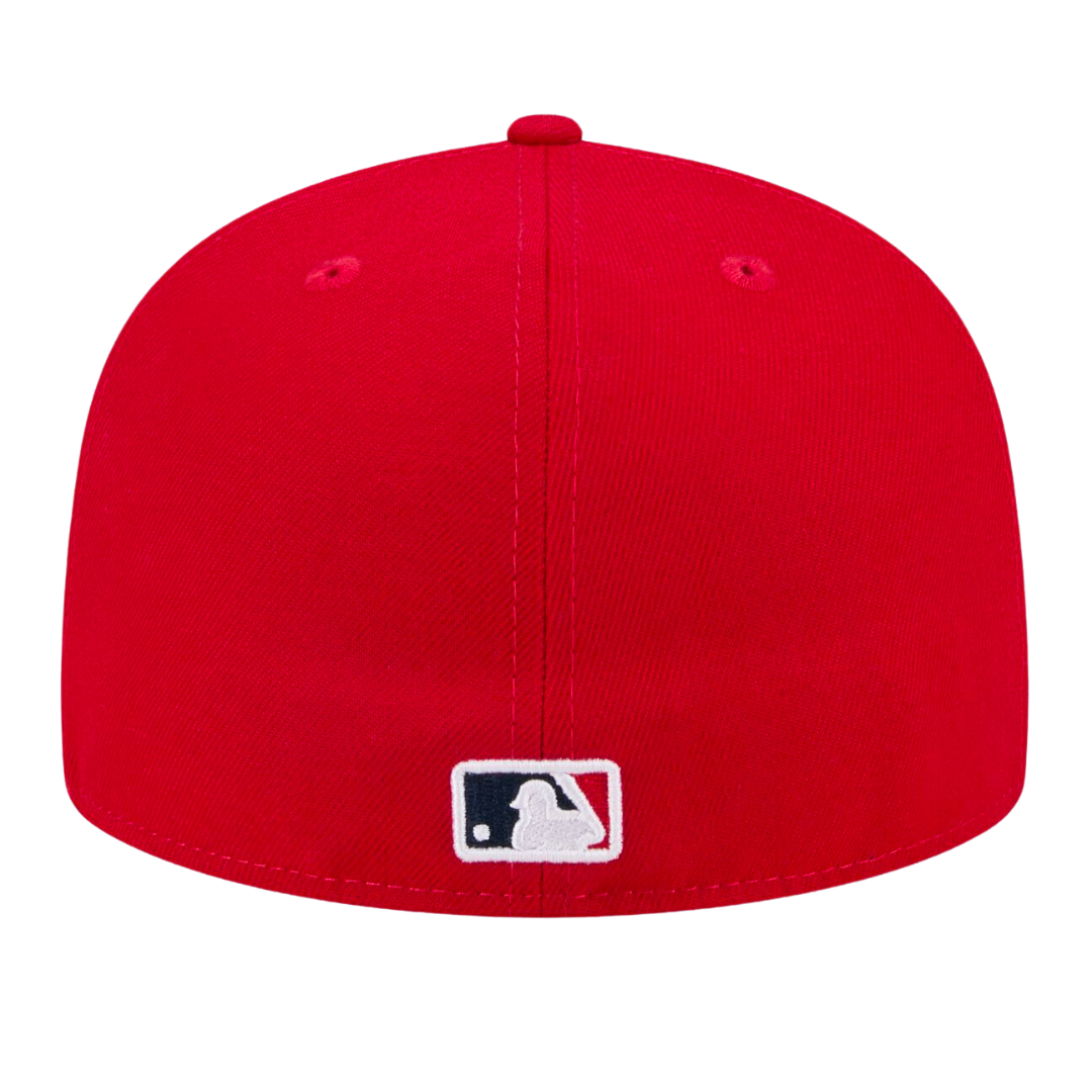 St Louis Cardinals Bird on Bat Wordmark Patch New Era Red 59FIFTY Fitted Hat