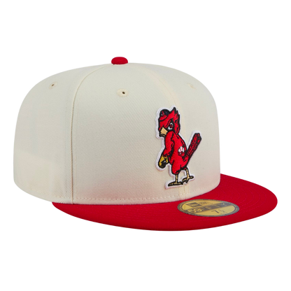 St Louis Cardinals Angry Bird New Era Cream/Red 59FIFTY Fitted Hat