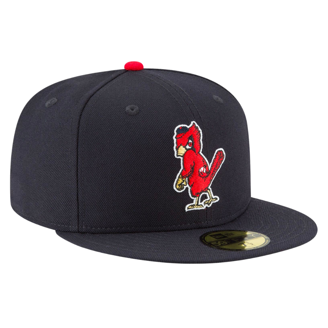 St Louis Cardinals Angry Bird Cooperstown Collection Wool New Era Navy 59FIFTY Fitted Hat