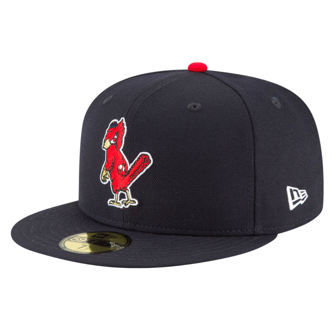 St Louis Cardinals Angry Bird Cooperstown Collection Wool New Era Navy 59FIFTY Fitted Hat