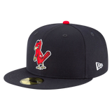 St Louis Cardinals Angry Bird Cooperstown Collection Wool New Era Navy 59FIFTY Fitted Hat