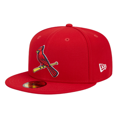 St Louis Cardinals Bird on Bat 2006 World Series Patch New Era Red 59FIFTY Fitted Hat