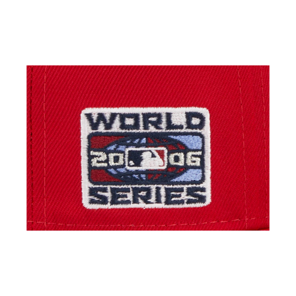 St Louis Cardinals Bird on Bat 2006 World Series Patch New Era Red 59FIFTY Fitted Hat