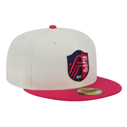 St Louis City SC Official Team Color 2Tone New Era Cream/Red 59FIFTY Fitted Hat